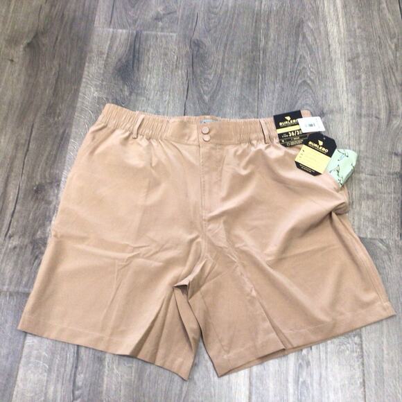 Burlebo Mens Everyday Shorts Desert Tan 7in Inseam Duck Pocket Size XL (36/38) - Picture 1 of 5